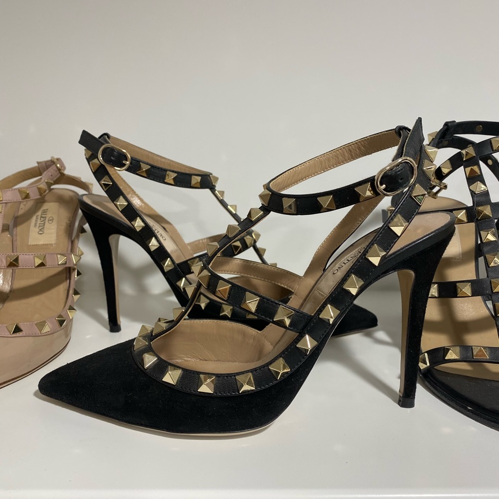 Valentino Rockstud Pumps Suede